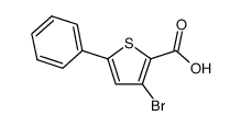 3-Bromo-5-phenylthiophene-2-carboxylic acid结构式