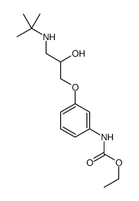 ethyl N-[3-[3-(tert-butylamino)-2-hydroxypropoxy]phenyl]carbamate Structure