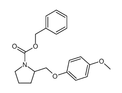 benzyl 2-((4-methoxyphenoxy)methyl)pyrrolidine-1-carboxylate Structure