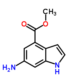 6-氨基吲哚-4甲酸甲酯结构式