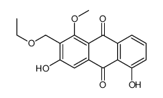 5-hydroxydamnacanthol-omega-ethyl ether Structure