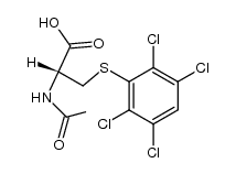 2,3,5,6-Tetrachlorobenzene mercapturate Structure