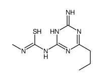 1-(4-amino-6-propyl-1,3,5-triazin-2-yl)-3-methylthiourea结构式