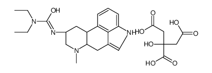 3-[(6aR,9S)-7-methyl-6,6a,8,9,10,10a-hexahydro-4H-indolo[4,3-fg]quinoline-9-yl]-1,1-diethylurea,2-hydroxypropane-1,2,3-tricarboxylic acid Structure