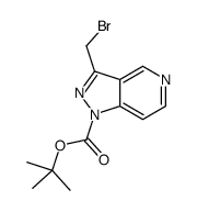 tert-butyl 3-(bromomethyl)pyrazolo[4,3-c]pyridine-1-carboxylate Structure