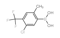 5-Chloro-2-methyl-4-(trifluoromethyl)phenylboronic acid Structure