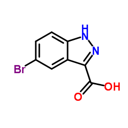 5-Bromo-3-indazolecarboxylic acid structure