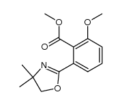 methyl 2-(4,4-dimethyl-4,5-dihydrooxazol-2-yl)-6-methoxybenzoate结构式