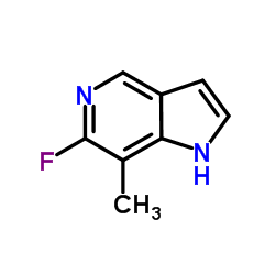 1H-Pyrrolo[3,2-c]pyridine, 6-fluoro-7-Methyl- structure