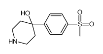 4-(4-methylsulfonylphenyl)piperidin-4-ol结构式