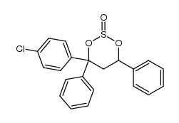 4-(4-chlorophenyl)-4,6-diphenyl-1,3,2-dioxathiane 2-oxide Structure