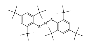 Bis(2,4,6-tri-tert-butylphenylthio)aminyl-radical结构式