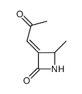 2-Azetidinone, 4-methyl-3-(2-oxopropylidene)-, (E)- (9CI) structure