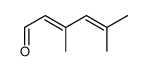 3,5-dimethylhexa-2,4-dienal结构式
