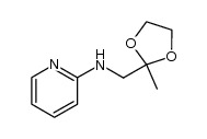 (2-methyl-[1,3]dioxolan-2-ylmethyl)-[2]pyridyl-amine Structure