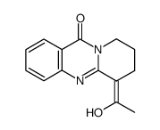 11H-(1-hydroxyethylidene)-6,7,8,9-tetrahydropyrido<2,1b>quinazolin-11-one Structure