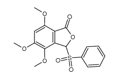 4,5,7-trimethoxy-3-(phenylsulfonyl)isobenzofuran-1(3H)-one Structure