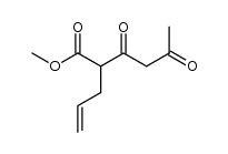 methyl 2-allyl-3,5-dioxohexanoate结构式