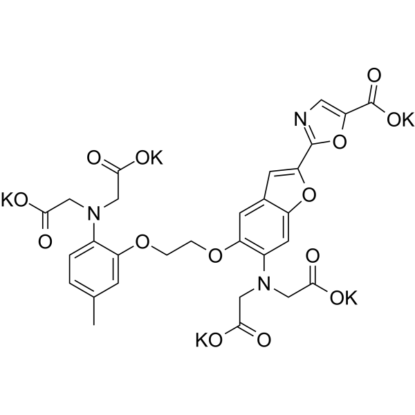 Fura 2 pentapotassium salt Structure