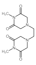 2,6-Piperazinedione,4,4'-(1,2-ethanediyl)bis[1-methyl- structure