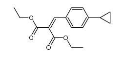 diethyl 2-(4-cyclopropylbenzylidene)malonate Structure