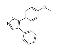 5-(4-methoxy-phenyl)-4-phenyl-isoxazole结构式