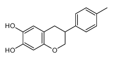 3-(4-methylphenyl)-3,4-dihydro-2H-chromene-6,7-diol结构式