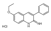 2-Amino-6-ethoxy-3-phenylquinoline hydrochloride结构式