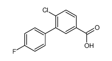 4-chloro-3-(4-fluorophenyl)benzoic acid结构式