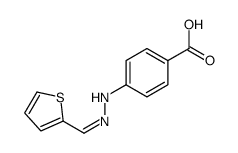 4-[2-(thiophen-2-ylmethylidene)hydrazinyl]benzoic acid结构式