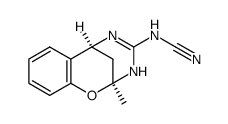 9-methyl-8-oxa-10,12-diaza-tricyclo[7.3.1.02,7]trideca-2,4,6-trien-11-ylidene cyanamide结构式