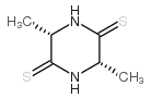 2,5-Piperazinedithione,3,6-dimethyl-,(3S-cis)-(9CI)结构式
