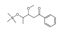 3-methoxy-1-phenyl-4-trimethylsiloxy-1-pentanone Structure