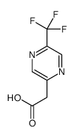 2-[5-(trifluoromethyl)pyrazin-2-yl]acetic acid Structure