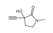 3-乙炔基-3-羟基-1-甲基吡咯烷-2-酮结构式