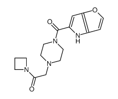 1-(azetidin-1-yl)-2-[4-(4H-furo[3,2-b]pyrrole-5-carbonyl)piperazin-1-yl]ethanone Structure