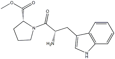 (R)-Methyl 1-((S)-2-aMino-3-(1H-indol-3-yl)propanoyl)pyrrolidine-2-carboxylate Structure