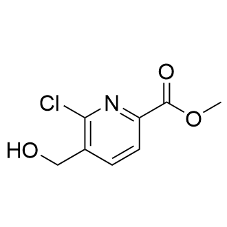 6-氯-5-(羟甲基)吡啶甲酸甲酯结构式