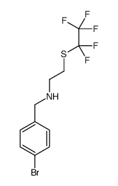 N-(4-Bromobenzyl)-2-[(pentafluoroethyl)sulfanyl]ethanamine Structure