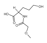 (R)-5-hydroxy-2-(2-methoxyacetamido)pentanoic acid Structure