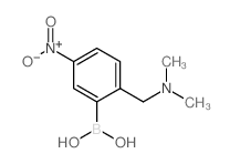 (2-((Dimethylamino)methyl)-5-nitrophenyl)boronic acid structure