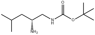 (R)-(2-Amino-4-methyl-pentyl)-carbamic acid tert-butyl ester结构式