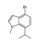 4-bromo-7-isopropyl-1-methyl-1H-indole结构式