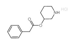 3-Piperidinyl 2-phenylacetate hydrochloride结构式