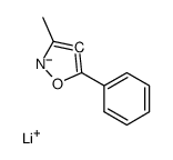 lithium,3-methyl-5-phenyl-4H-1,2-oxazol-4-ide结构式