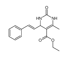 6-methyl-2-oxo-4-styryl-1,2,3,4-tetrahydro-pyrimidine-5-carboxylic acid ethyl ester结构式