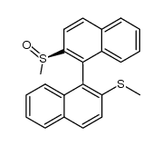 (2-Methylsulfinyl-2'-methylthio)[1,1'-binaphthalene]结构式