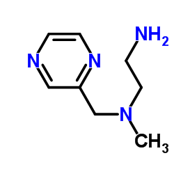 N-Methyl-N-(2-pyrazinylmethyl)-1,2-ethanediamine结构式