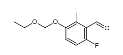 3-ethoxymethoxy-2,6-difluoro-benzaldehyde结构式