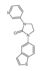 1-Benzo[b]thiophen-5-yl-3-pyridin-3-yl-imidazolidin-2-one Structure